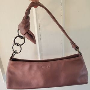 VGUC Furla Leather Mauve color (slight shimmer) Shoulder Bag